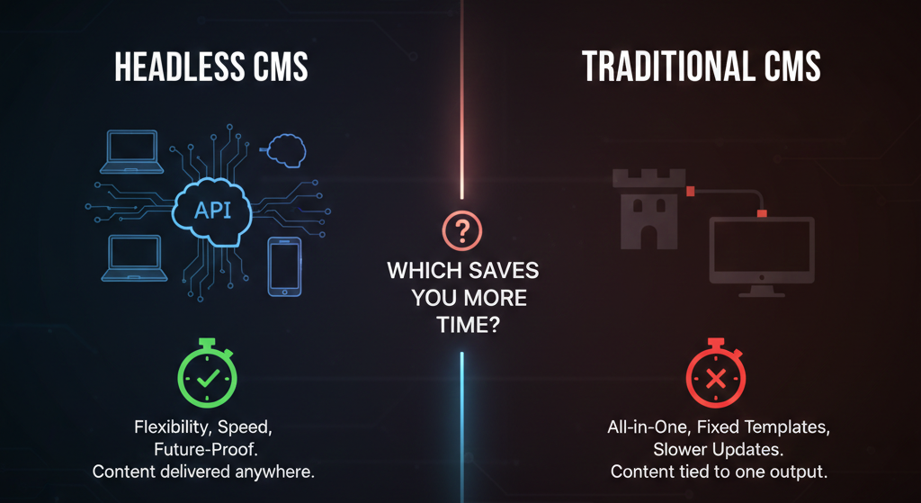 Headless CMS vs Traditional CMS: Which Saves You More Time?
